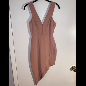 Glare mauve bodycon dress